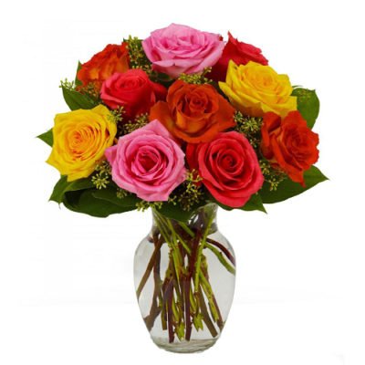 Mixed Rose Arrangements Bouquet - Gift Basket Jamaica Delivery ...